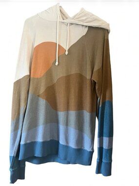 Faherty Seaside Mountain Hoodie Sweatshirt Size Medium Unisex